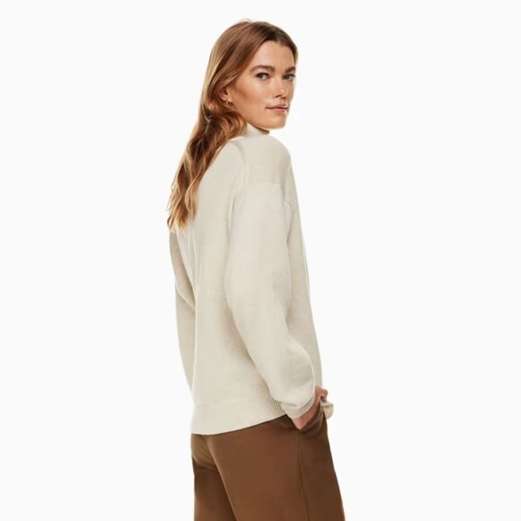 Aritzia 100% Merino Wool Wilfred Free Treasures Turtleneck Sweater Relaxed Fit - Picture 2 of 12